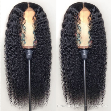 Free Sample Top 6x6 Lace Closure Wigs 10a Transparent Hd Closure Wig 6*6 Brazilian Virgin Human Hair Curly Wave Closure Wig